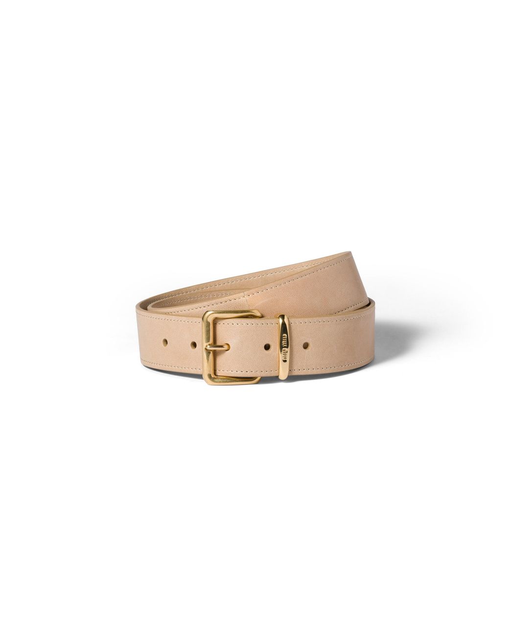Miu Miu Natural Nappa Leather Belt
