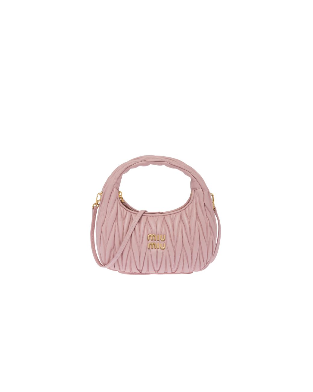 Miu wander handbag Miu Miu Pink in Polyester - 36526462