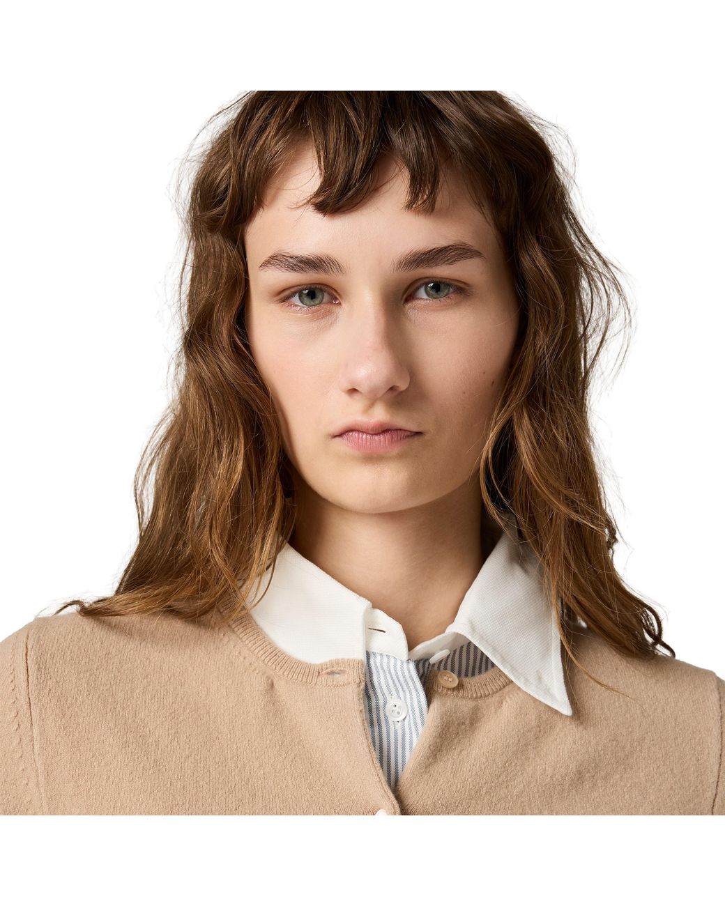 Miu Miu Natural Cashmere Cardigan