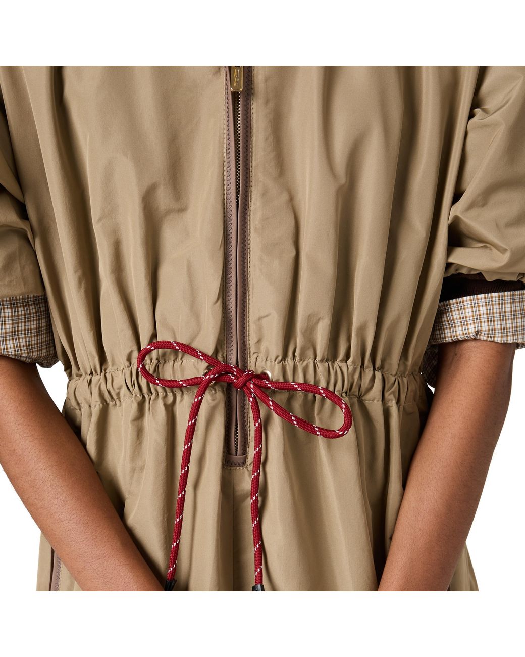 Miu Miu Natural Technical Fabric Dress