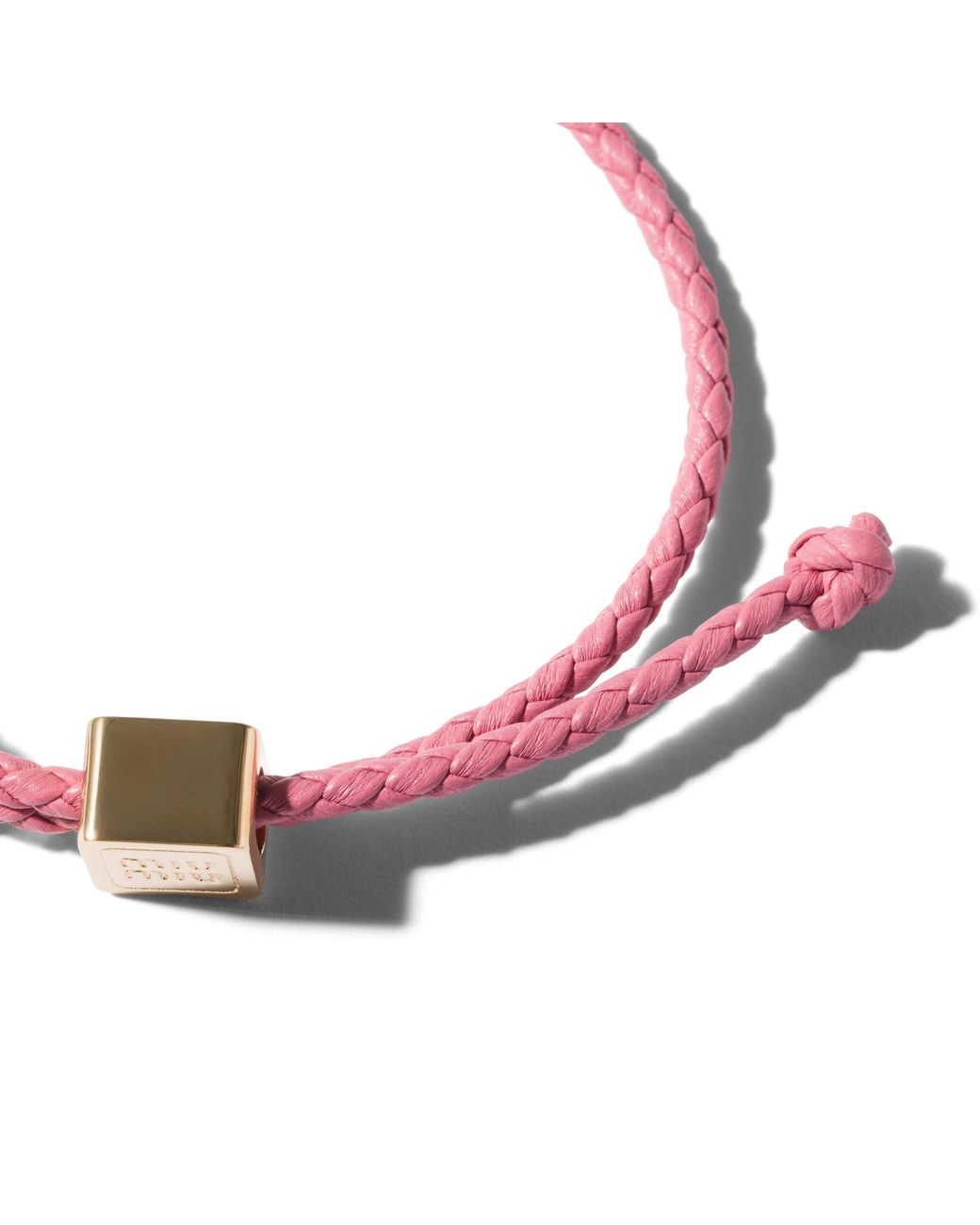 Miu Miu Pink Leather Bracelet