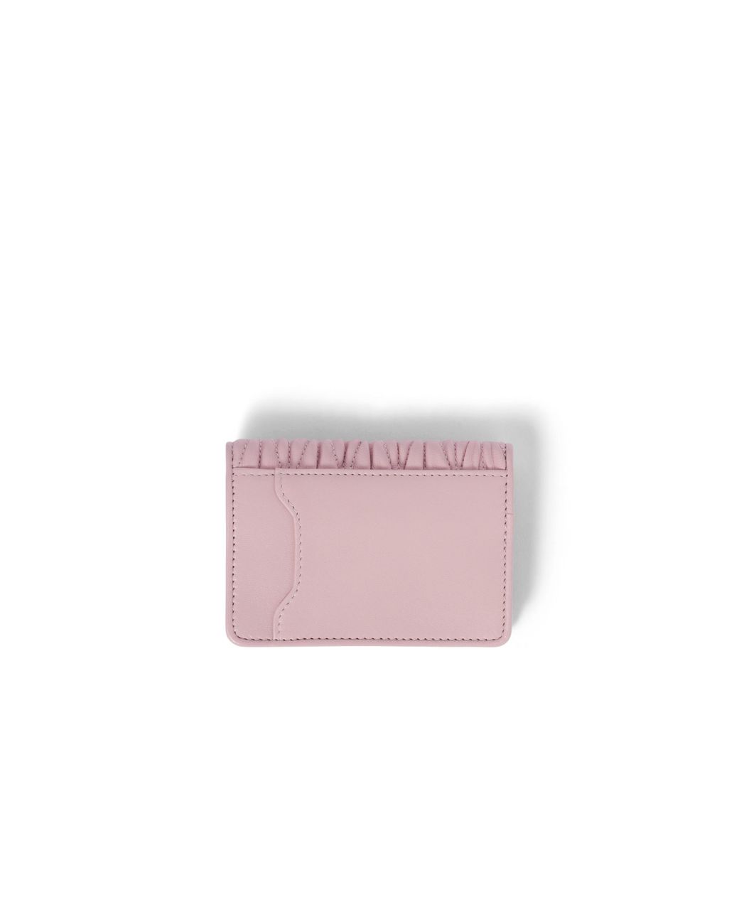 Miu Miu Pink Matelassé Nappa Leather Card Holder