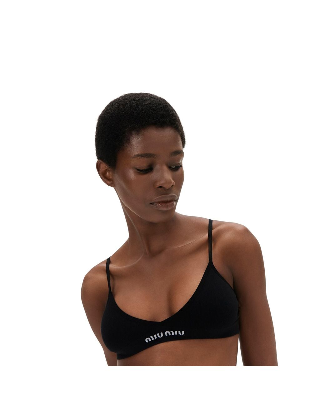 Miu Miu Black Seamless Bra