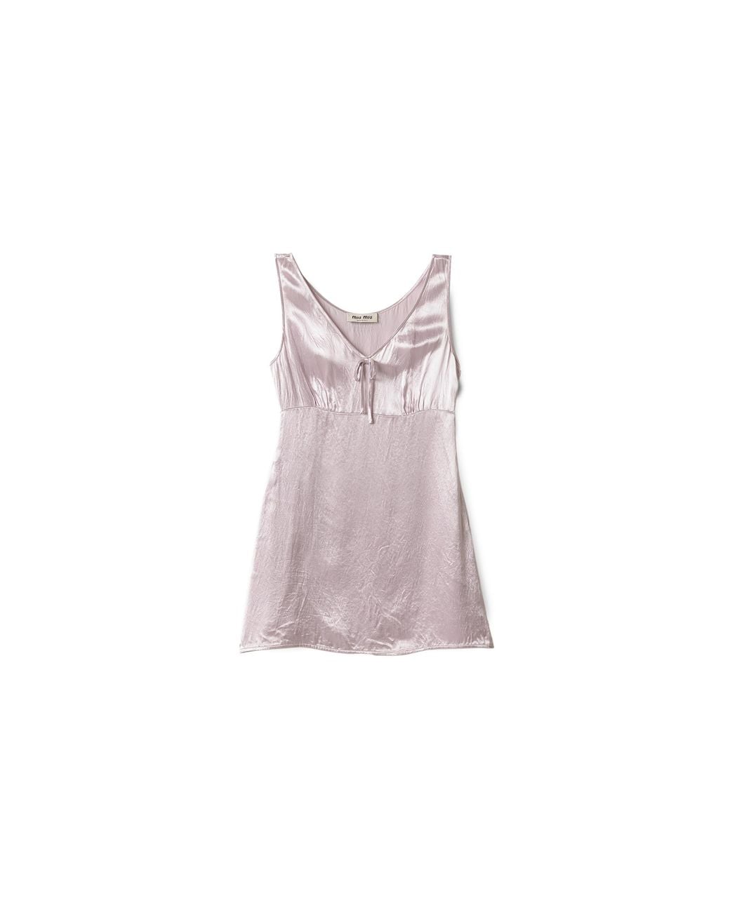 Miu Miu Purple Washed Satin Dress