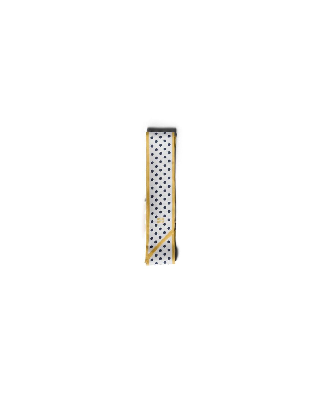 Miu Miu Metallic Printed Twill Scarf