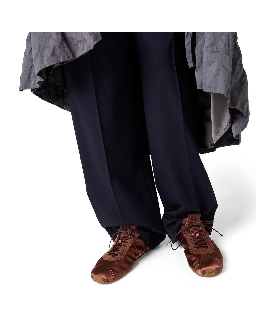 Miu Miu Blue Wool Pants