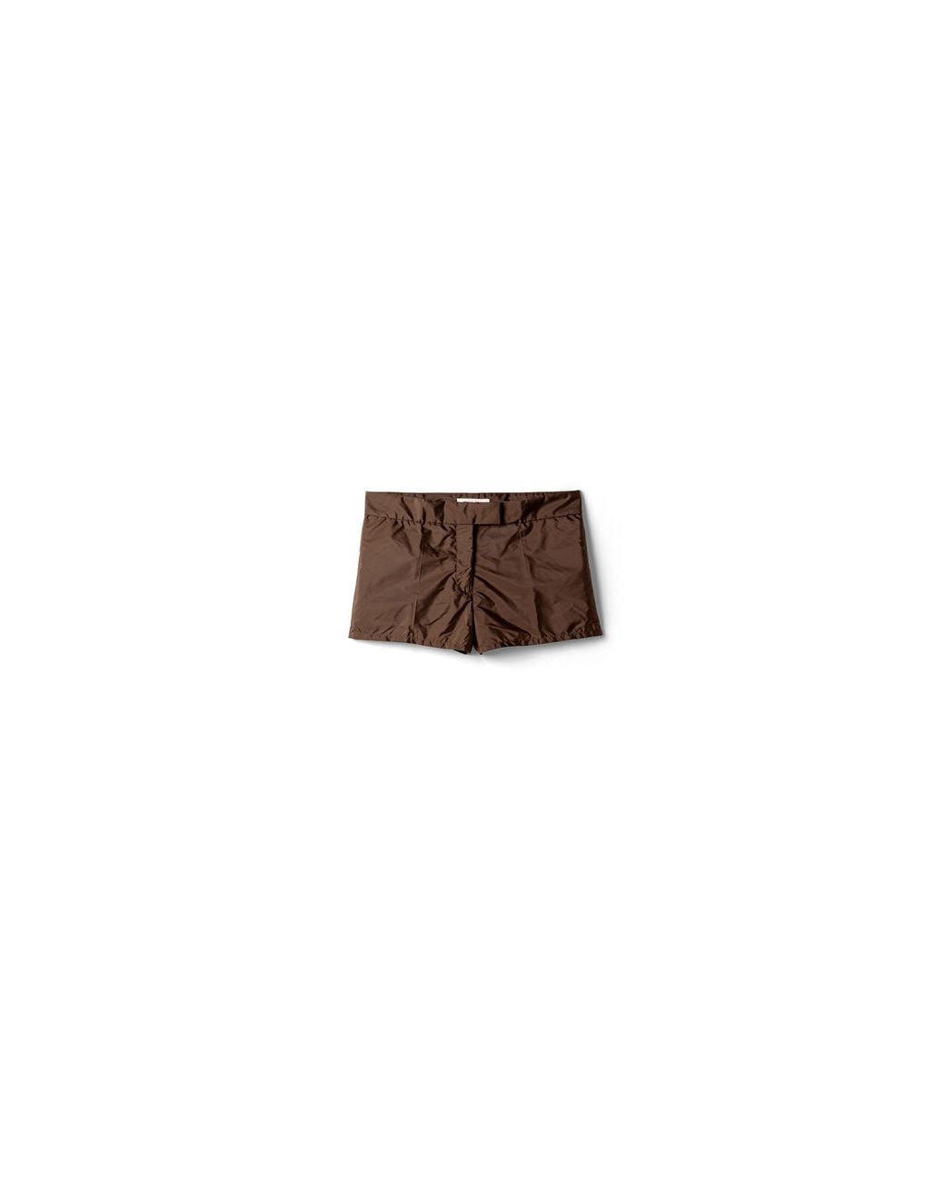 Miu Miu Brown Technical Fabric Shorts