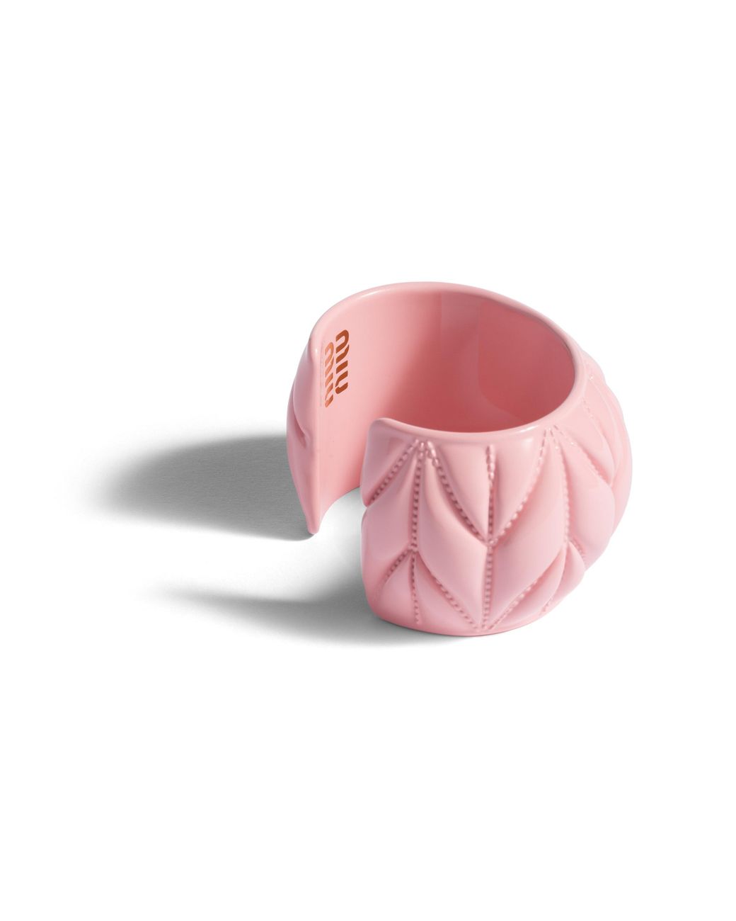 Miu Miu Pink Bracelet With Matelassé Motif