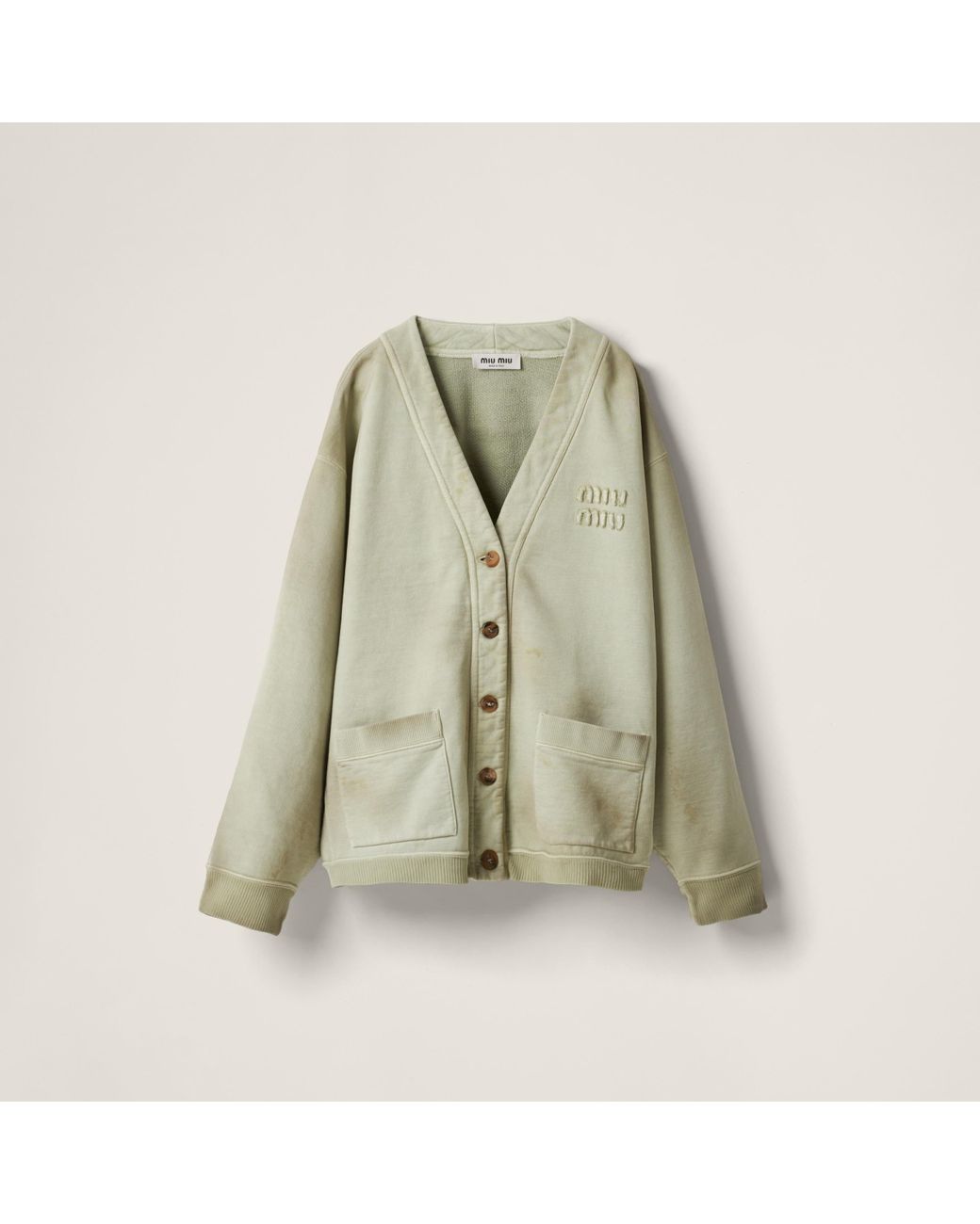 MIU MIU COTTON CARDIGAN ミュウミュウ MiuMiu＊Cotton knit cardigan コットン カーディガン＊送料込