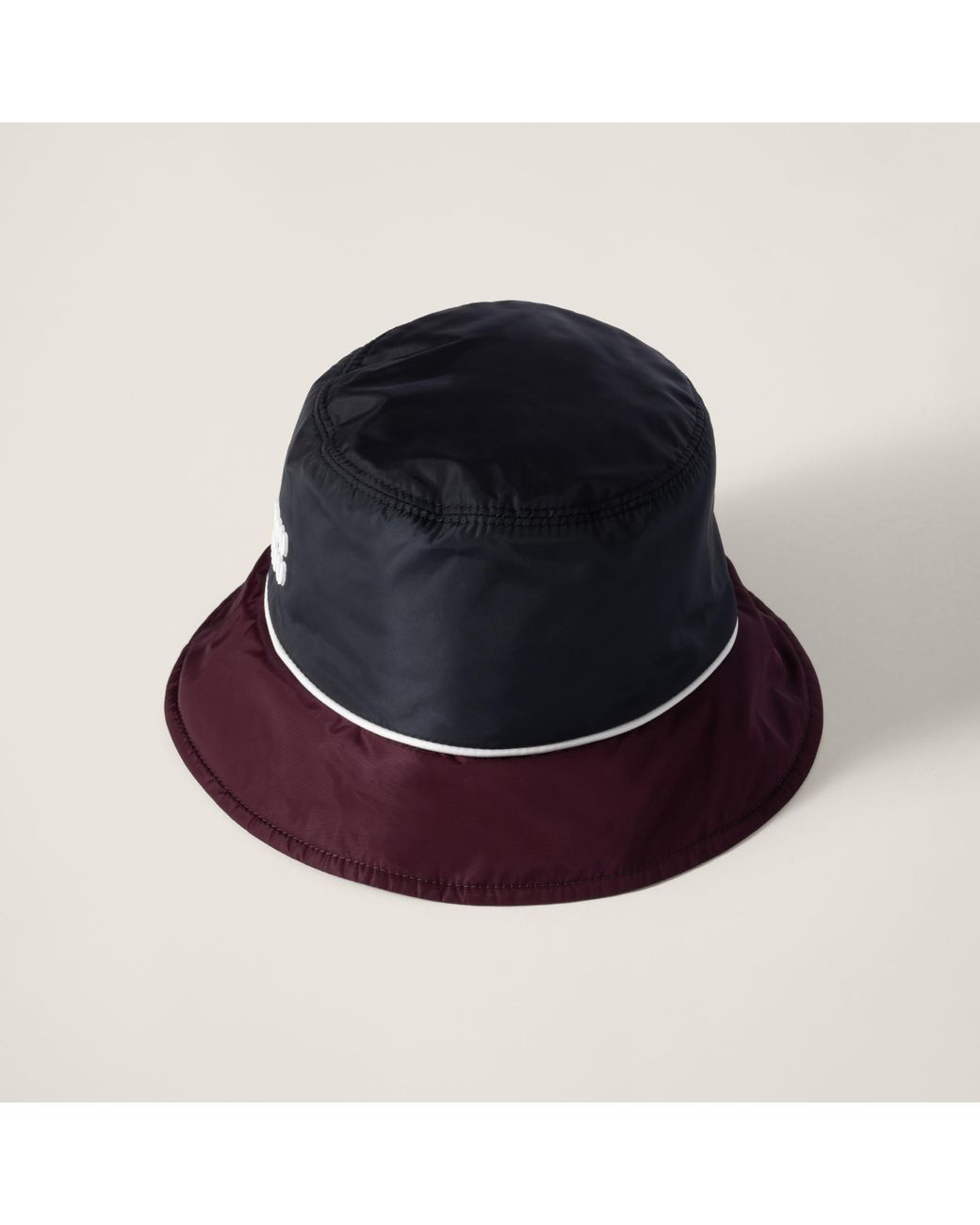 MiuMiu★Technical fabric bucket hat Miu Miu Technical Fabric Bucket Hat | Lyst