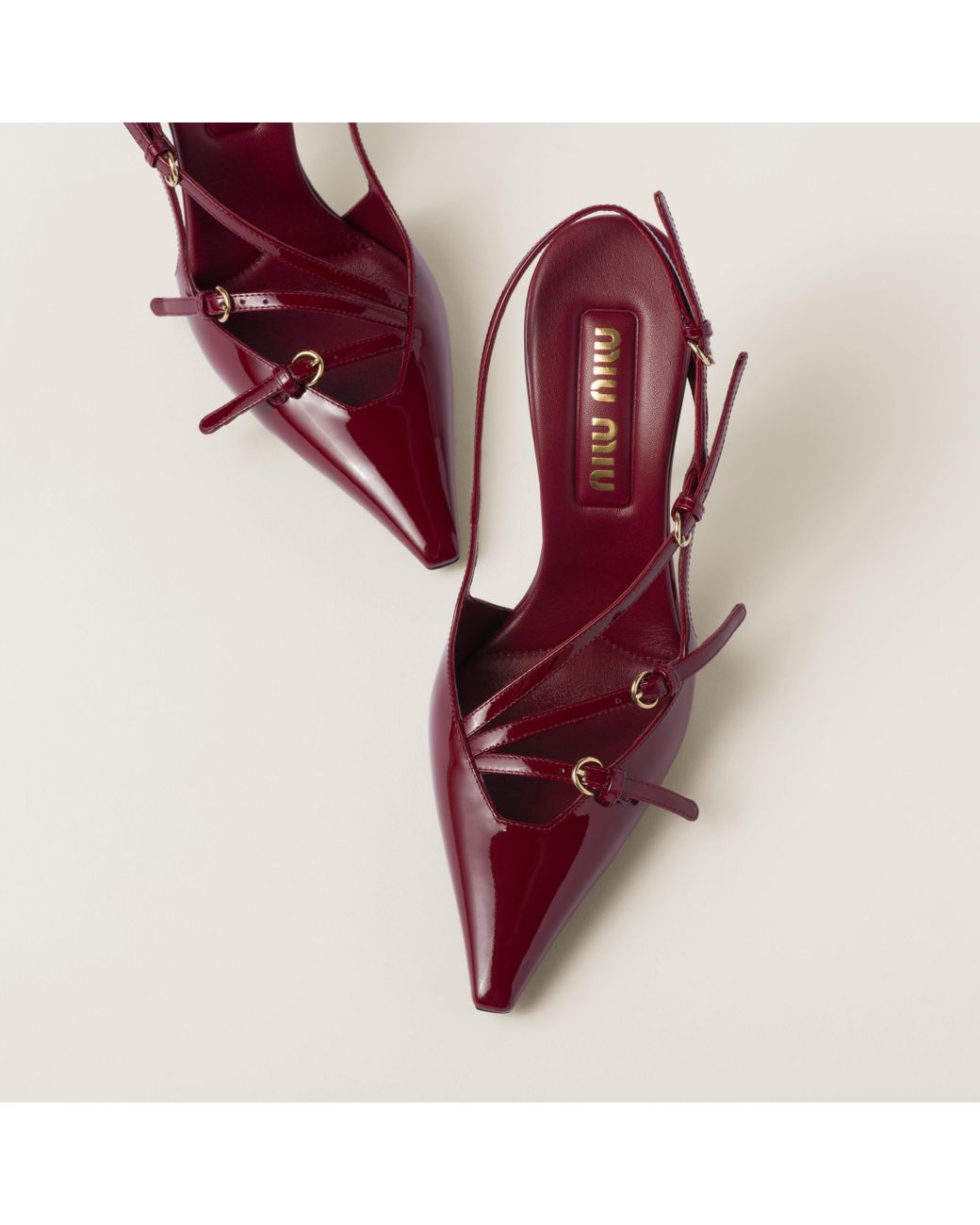 サンダル・ミュール Miu Miu Brogue Brushed Leather Slingbacks ❦ on X: 