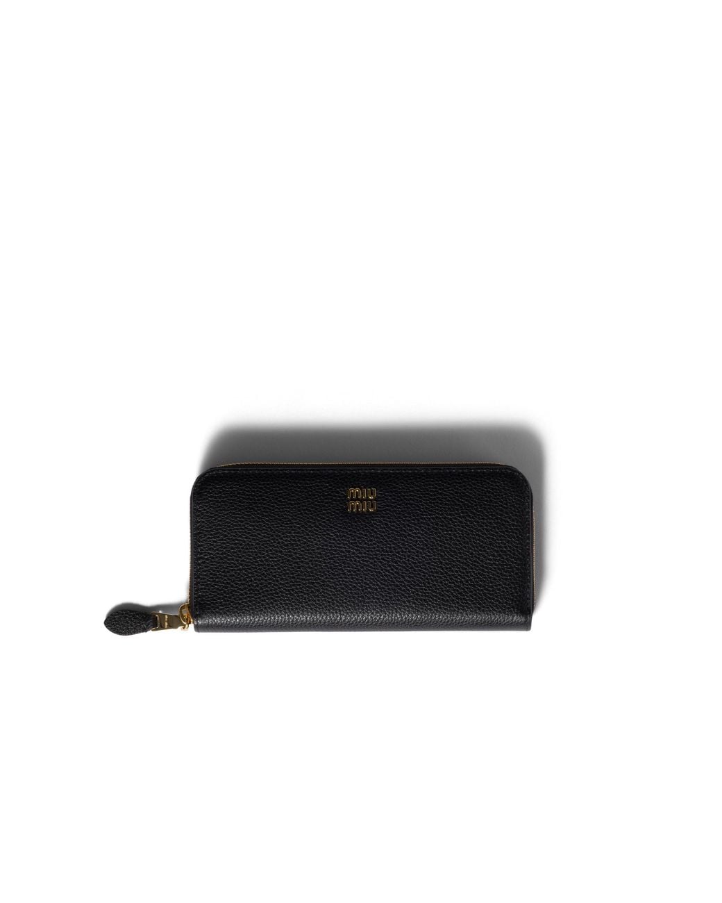 Miu Miu Black Large Leather Wallet