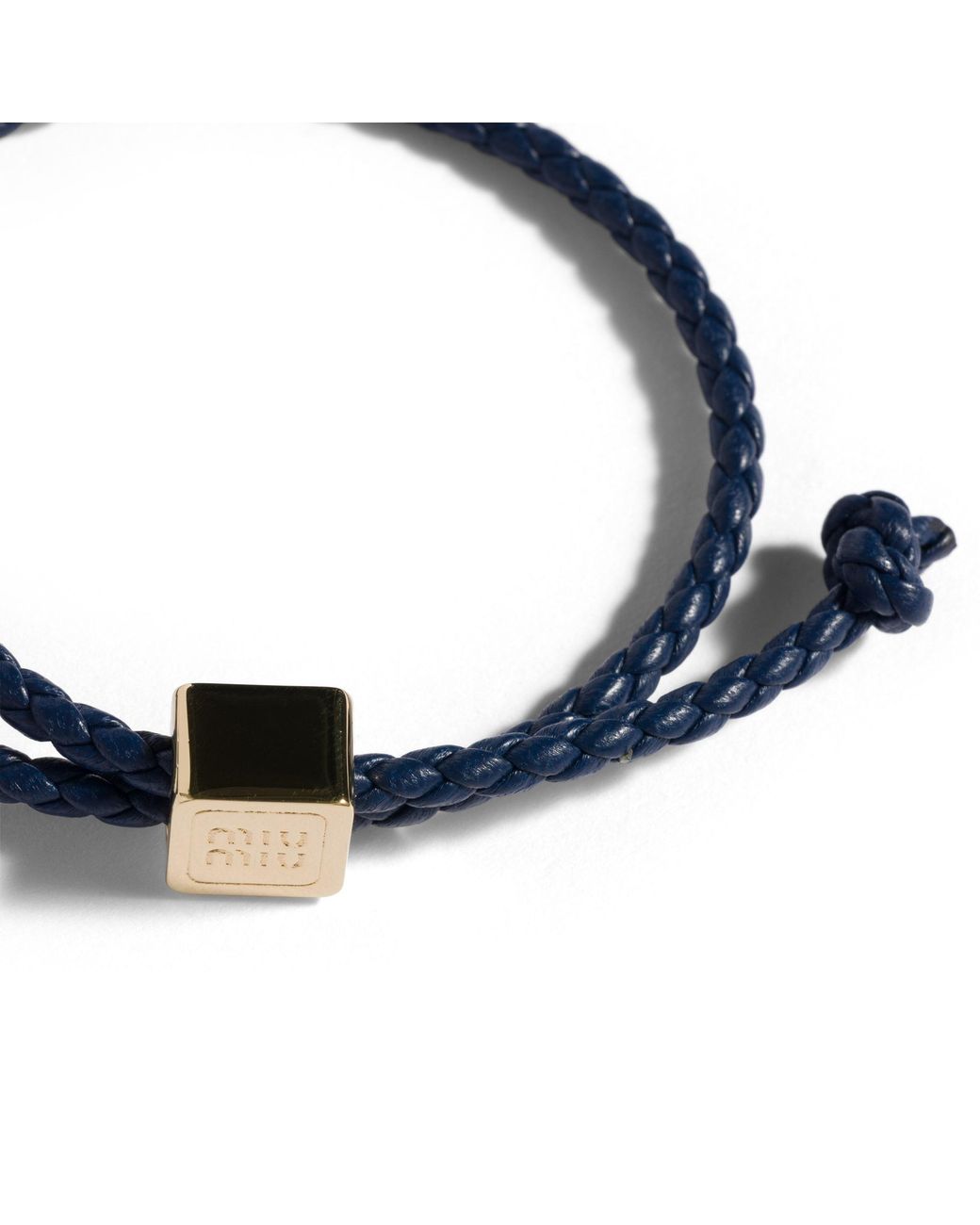Miu Miu Blue Leather Bracelet