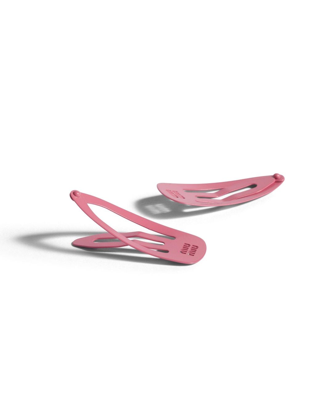 Miu Miu Pink Metal Hair Clips