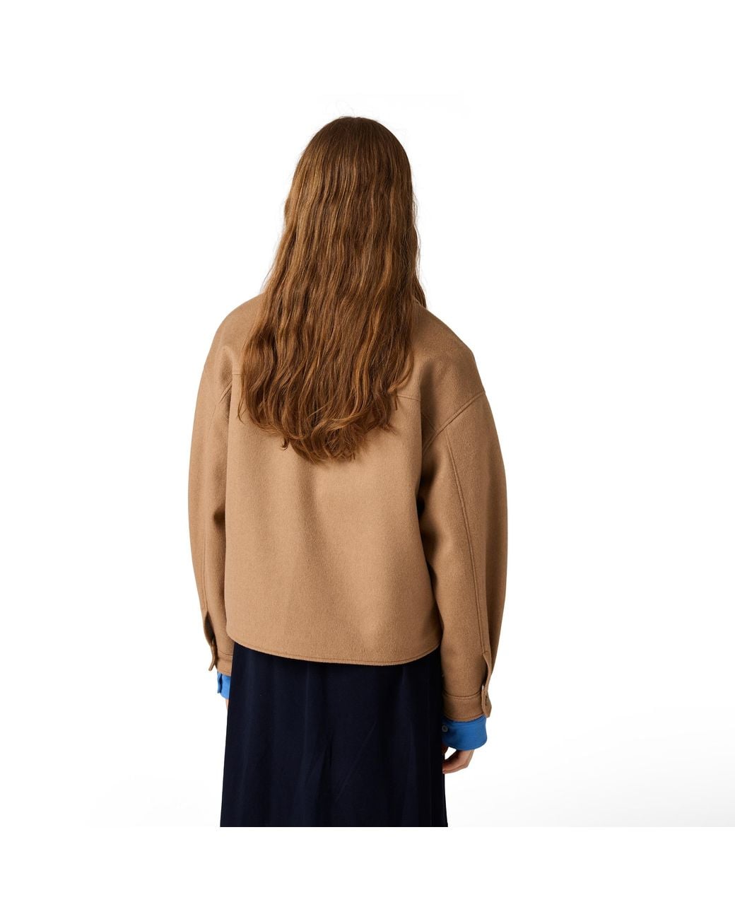 Miu Miu Natural Bonded Camel Hair Blouson Jacket