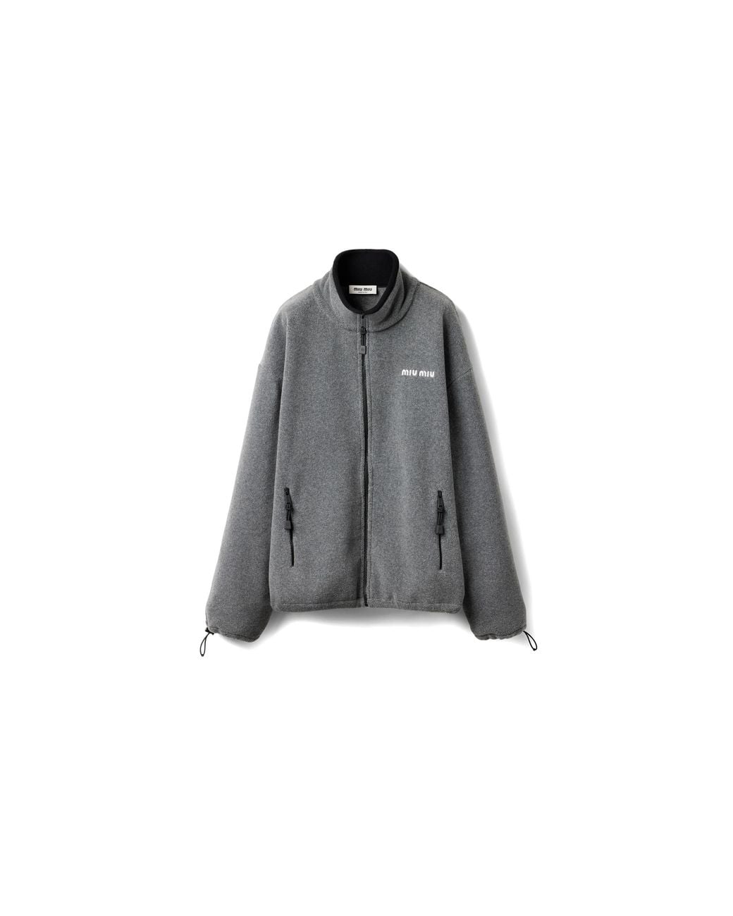Miu Miu Gray Fleece Sweatshirt