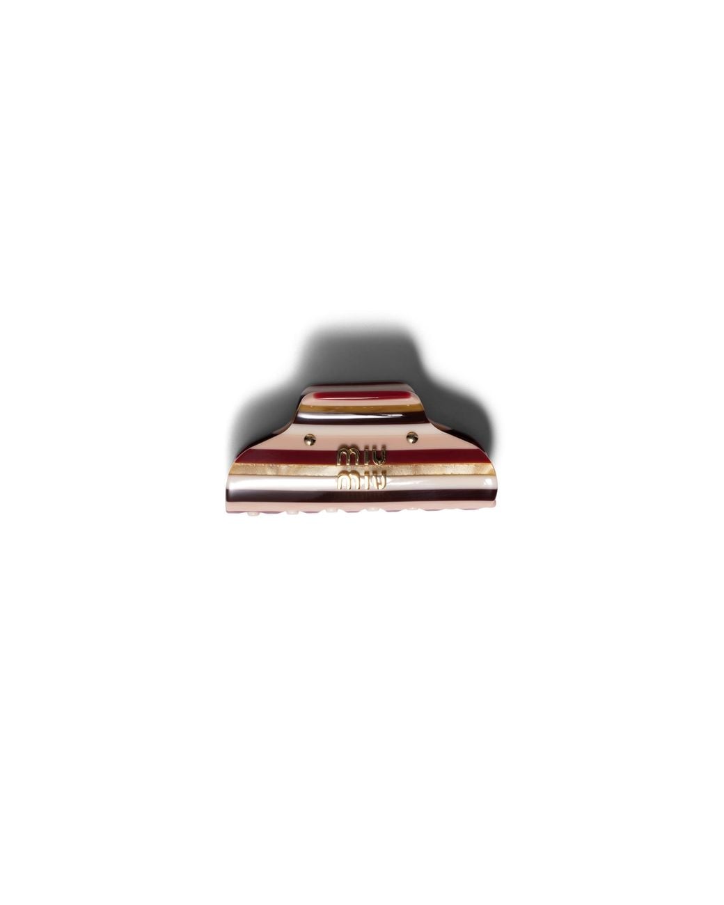 Miu Miu Red Claw Clip With Logo