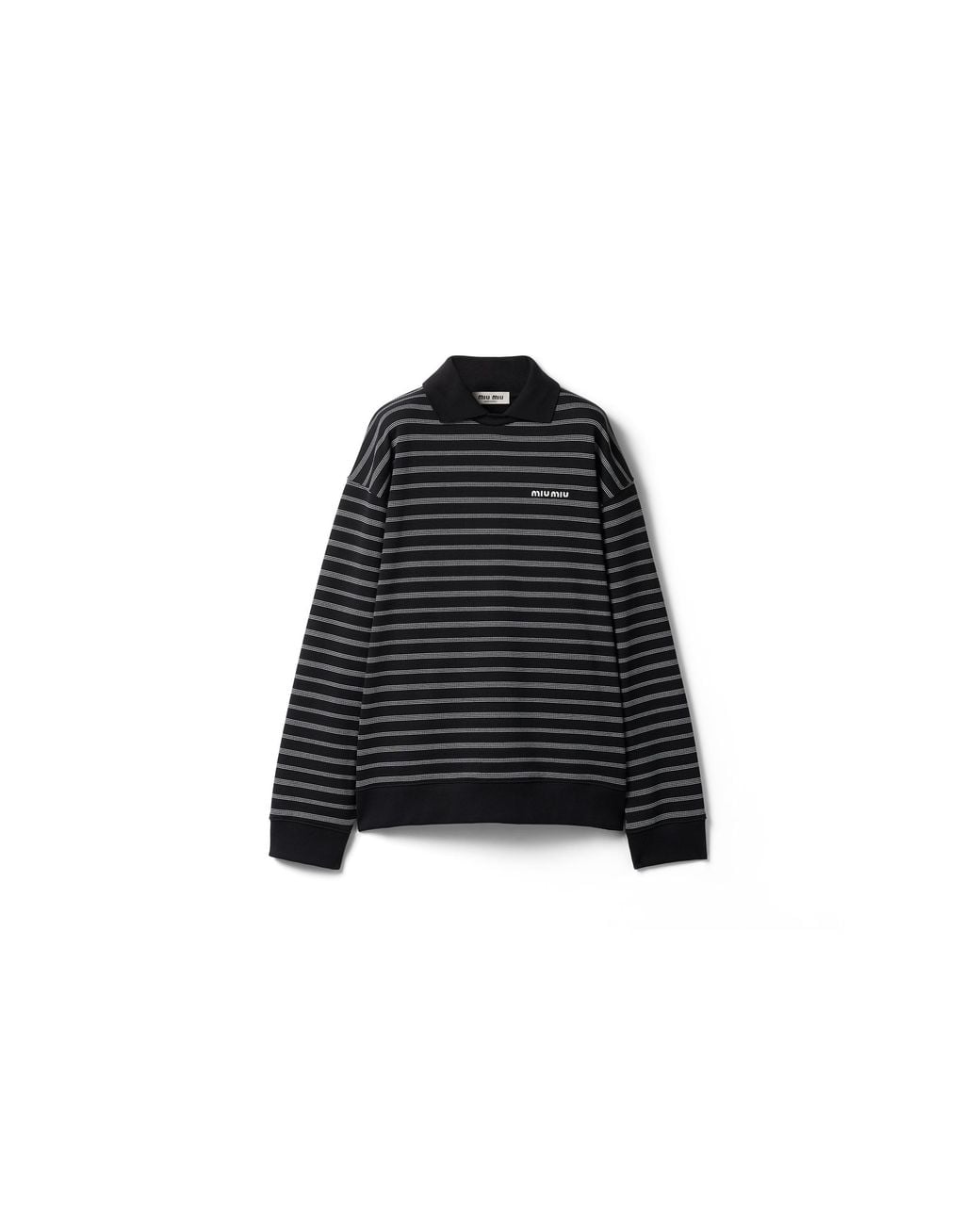 Miu Miu Black Cotton Sweatshirt