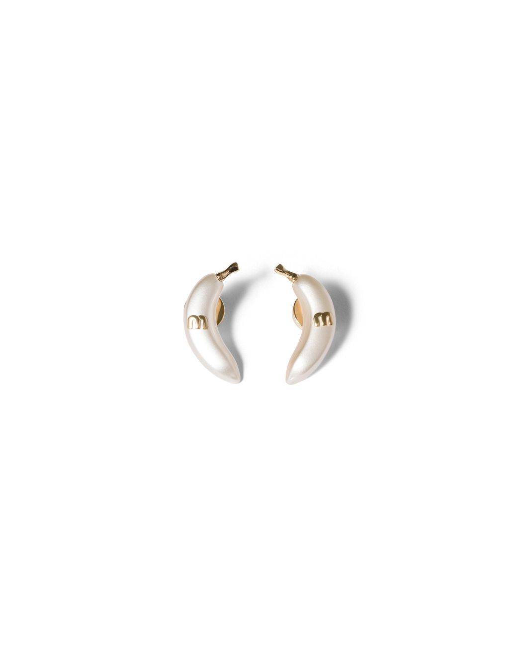 Miu Miu Metallic Metal Earrings