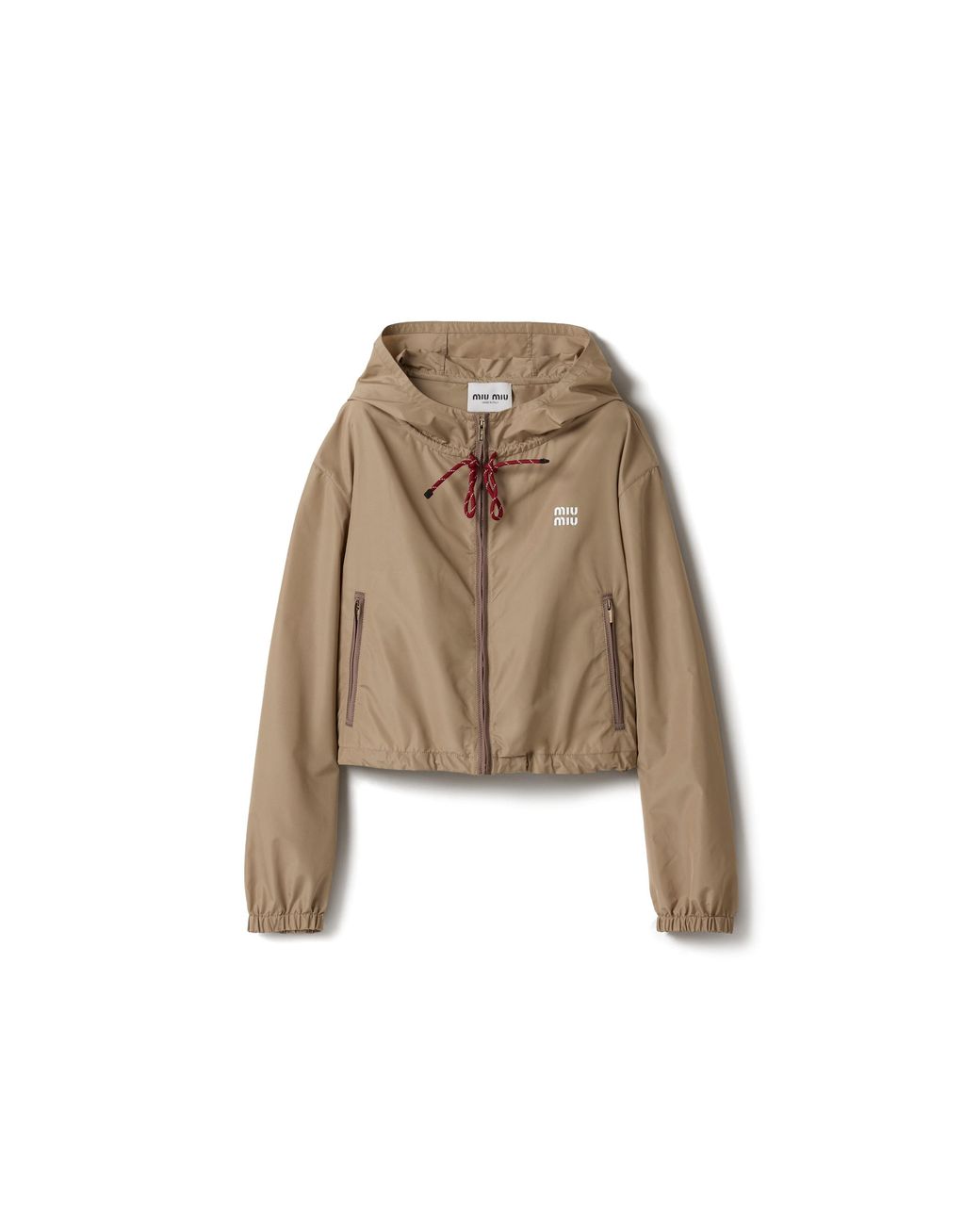 Miu Miu Natural Technical Fabric Blouson Jacket