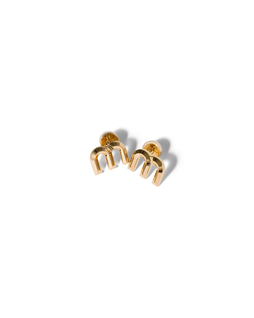 Miu Miu Metallic Metal Earrings