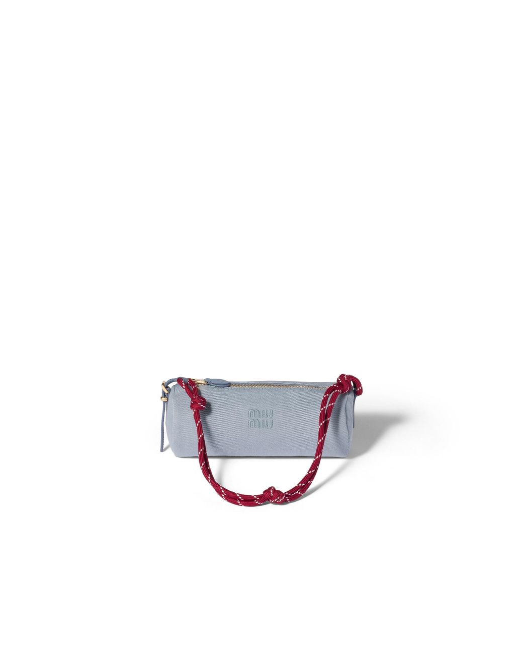 Miu Miu White Gabardine Pouch