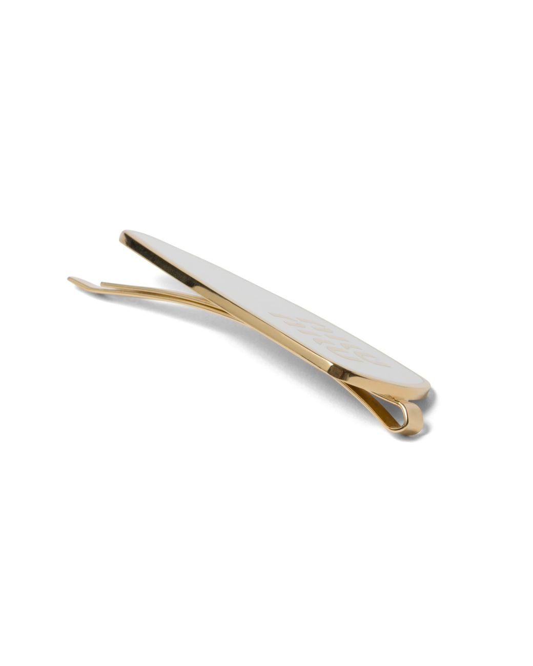 Miu Miu Metallic Enameled Metal Hair Clip