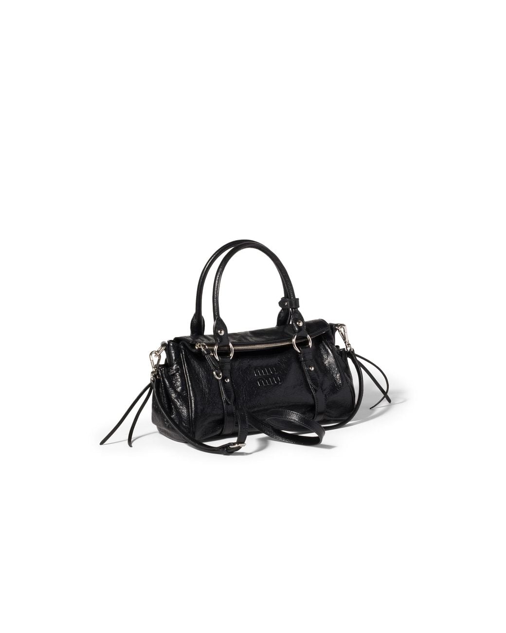 Miu Miu Black Nappa Leather Handbag