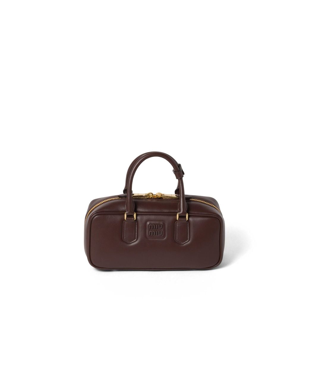 Miu Miu Brown Arcadie Leather Bag