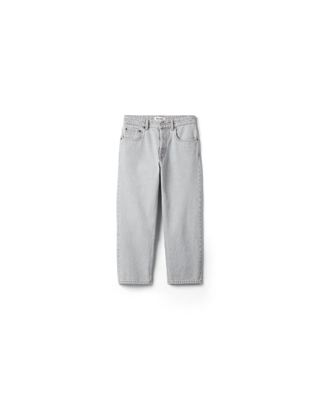 Miu Miu Gray Five-Pocket Denim Jeans