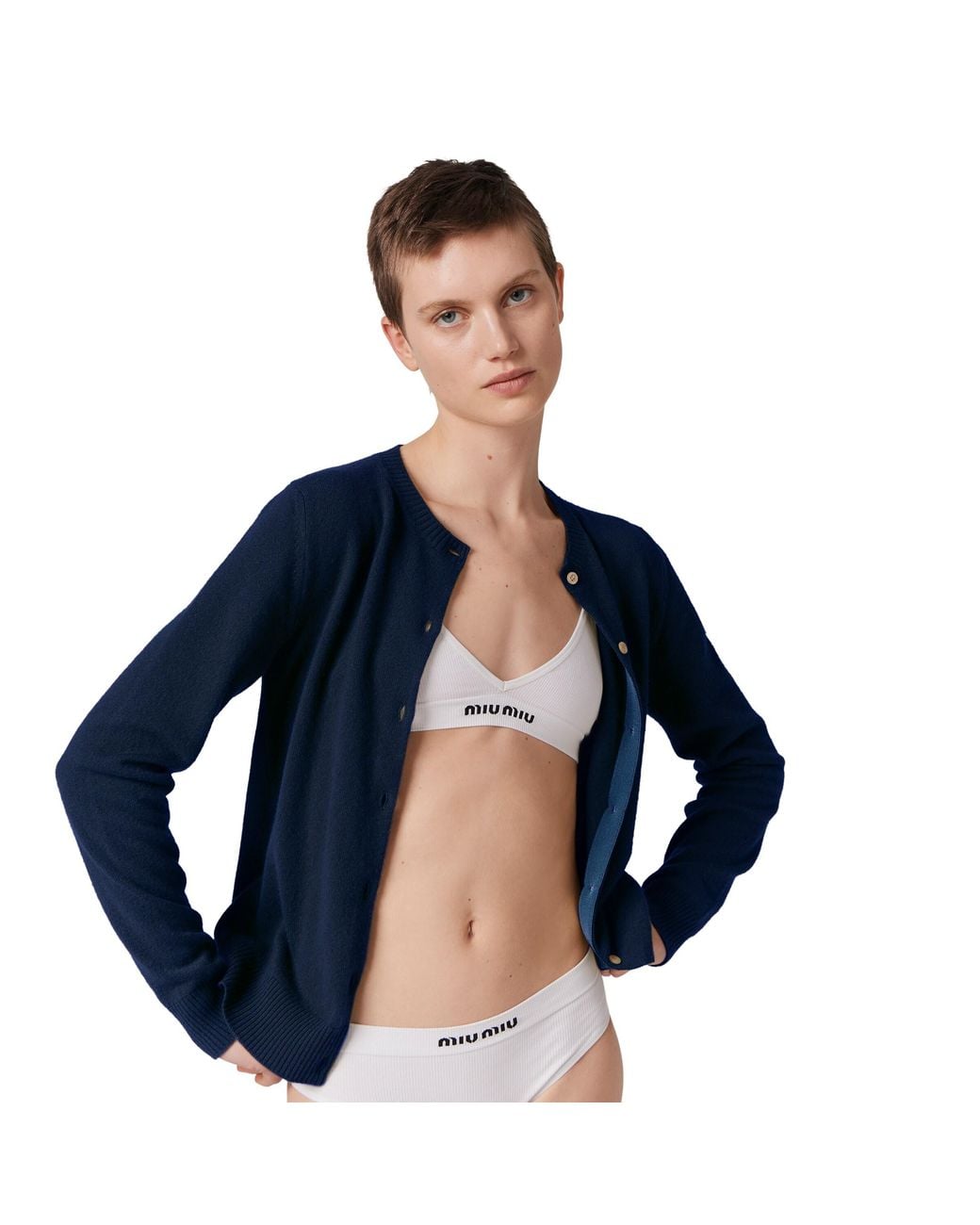 Miu Miu White Seamless Panties