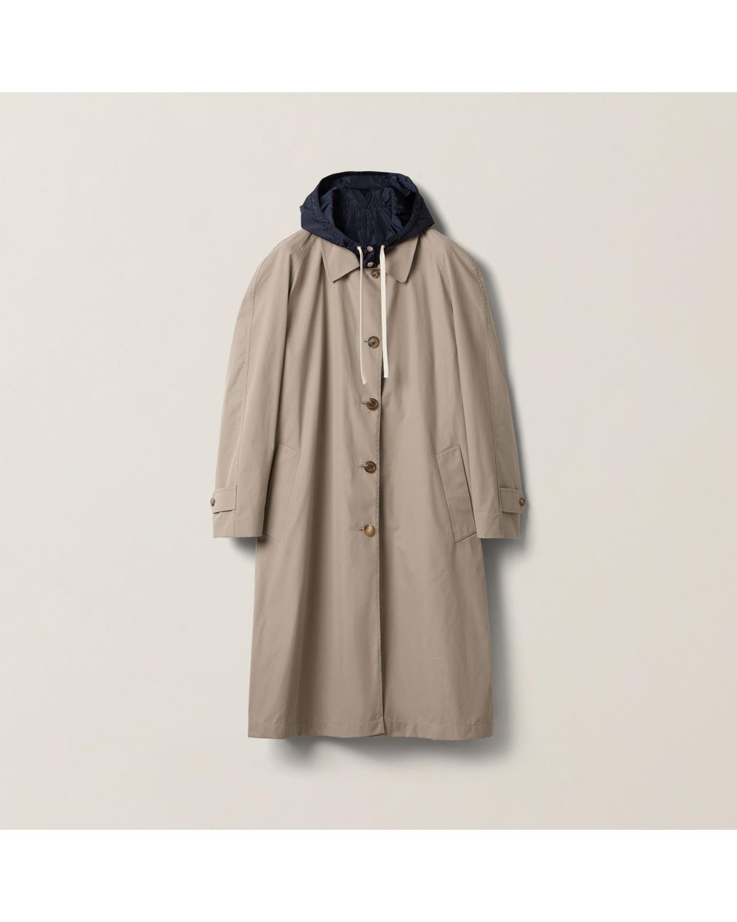 コート MiuMiu Cappuccino cotton blend reversible overcoat Miu Miu Cappuccino Cotton Blend Reversible Overcoat Miu Miu