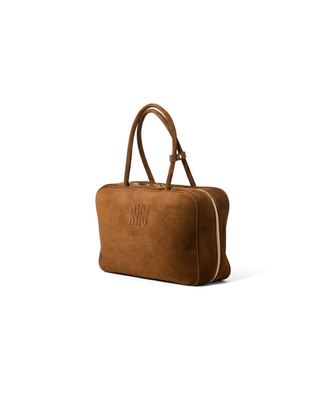 Miu Miu Brown Suede Beau Bag