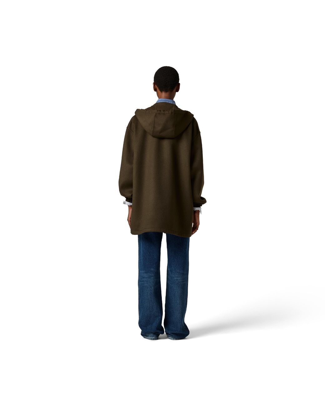 Miu Miu Brown Double-Weave Cashmere And Wool Caban Jacket