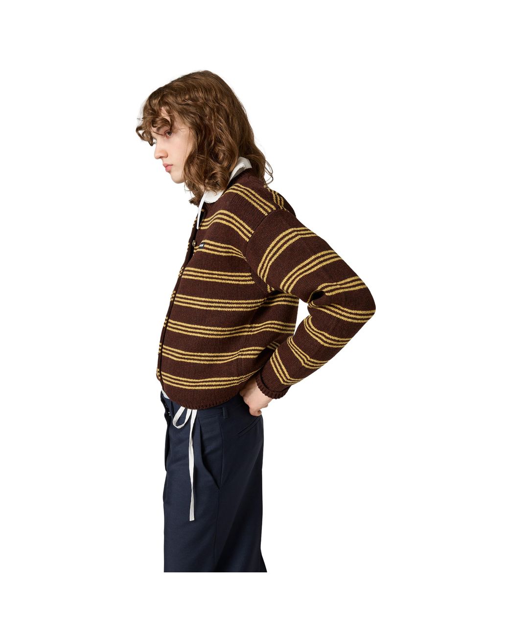 Miu Miu Brown Wool And Cashmere Cardigan