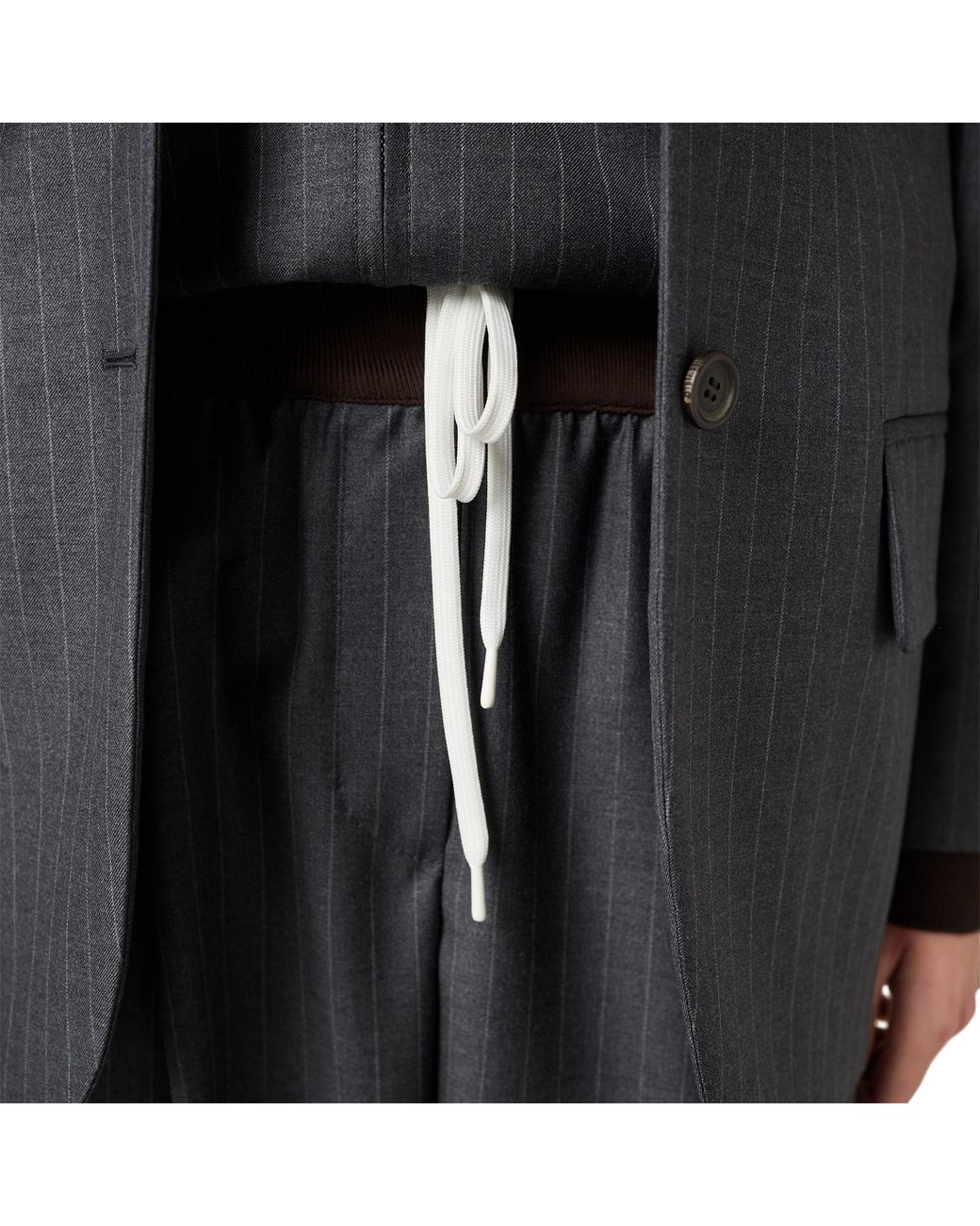 Miu Miu Gray Pinstripe Pants