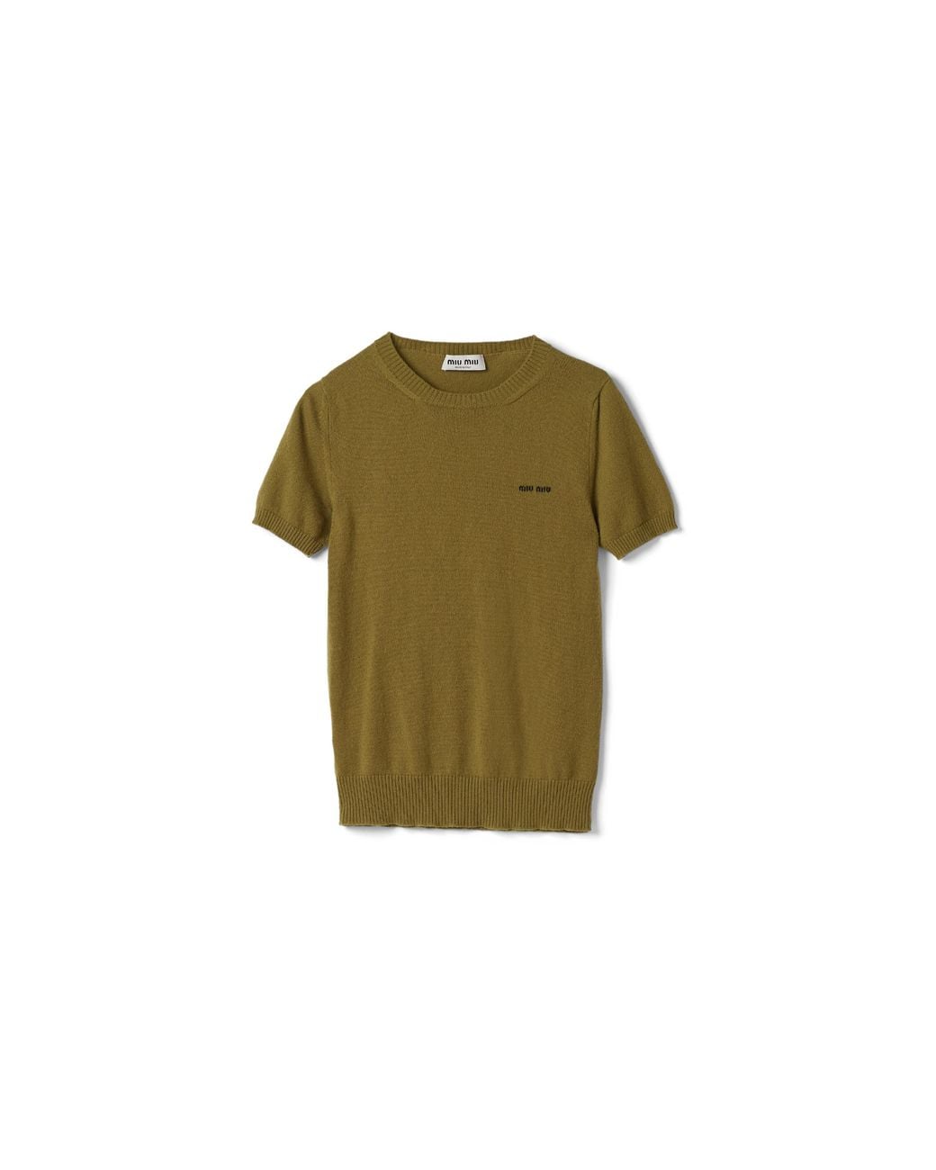 Miu Miu Green Cashmere Sweater