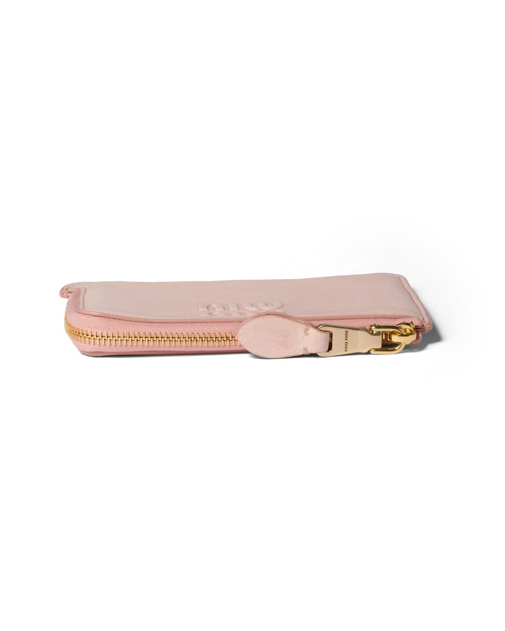 Miu Miu Pink Nappa Leather Envelope Card Holder