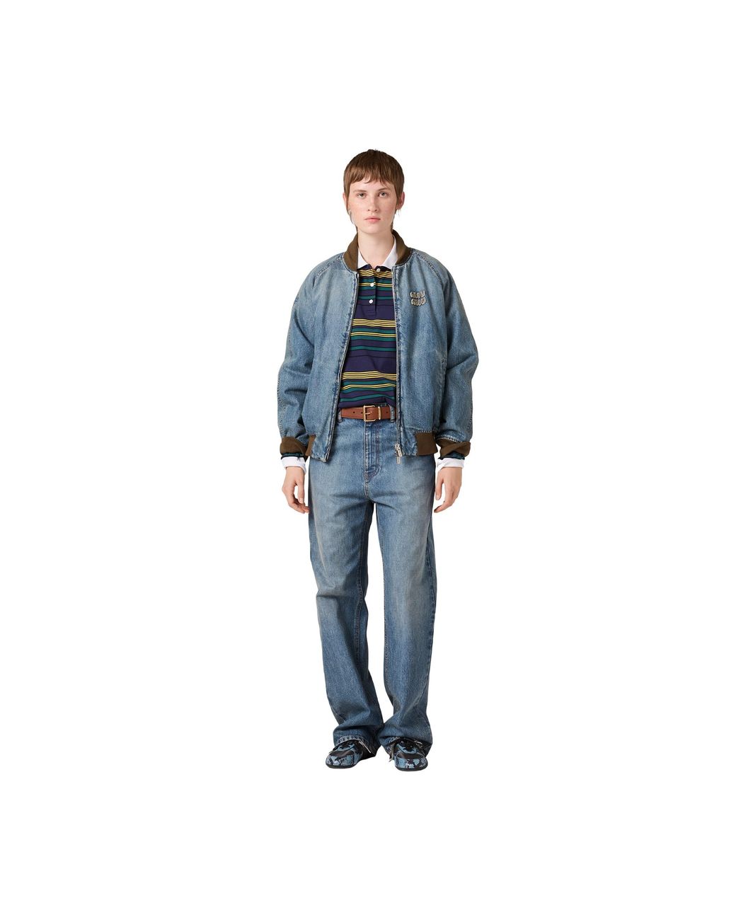 Miu Miu Blue Denim Trousers