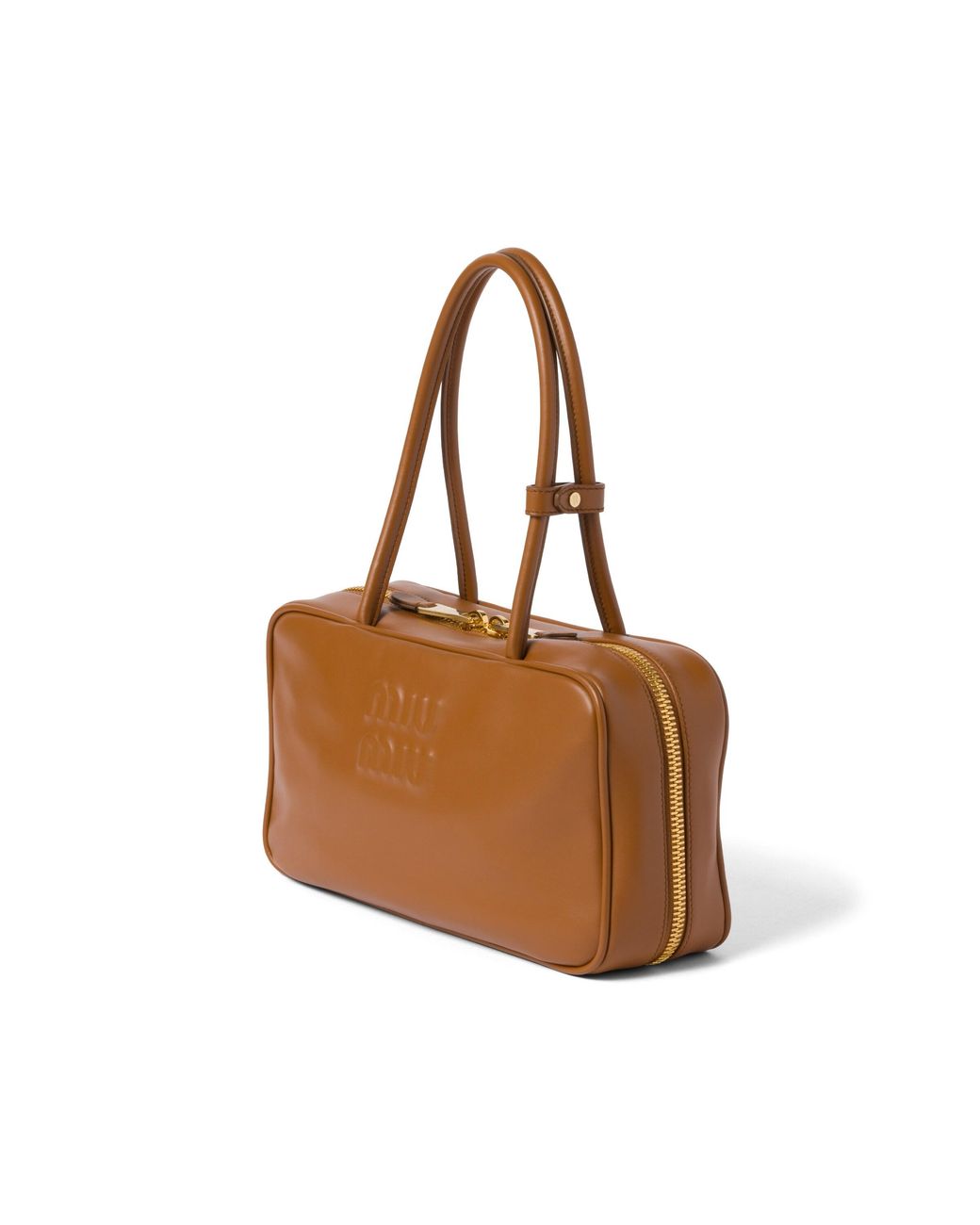 Miu Miu Brown Beau Leather Top-Handle Bag