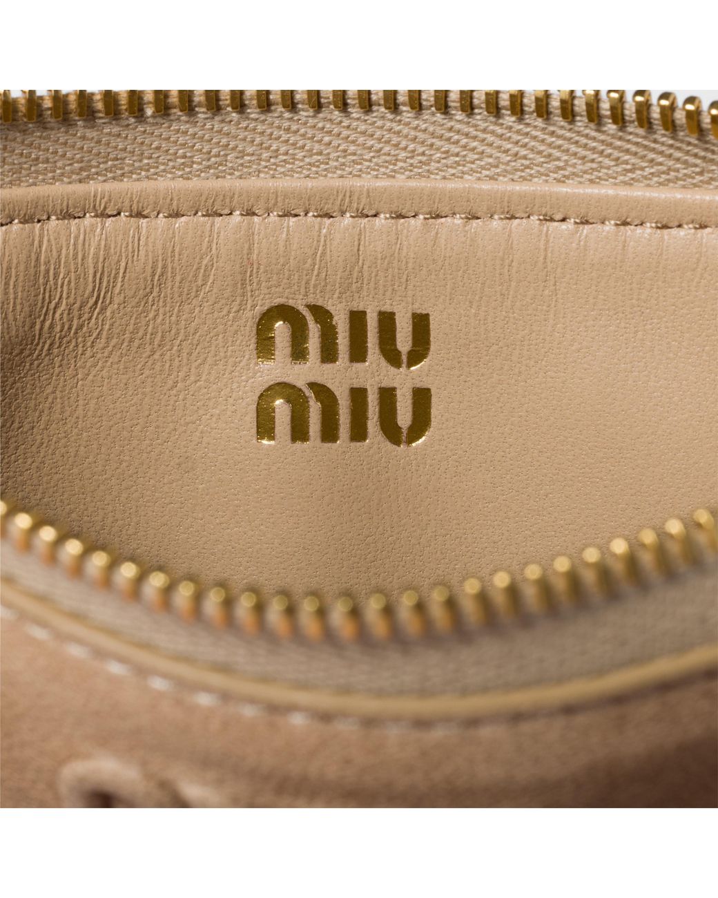 Miu Miu Natural Nappa Leather Envelope Card Holder
