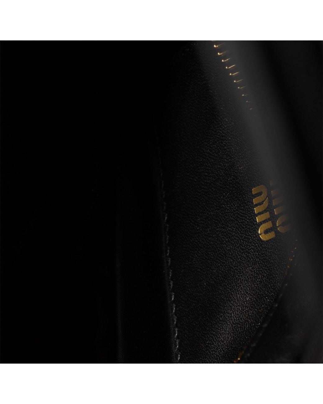 Miu Miu Black Matelassé Nappa Leather Pouch