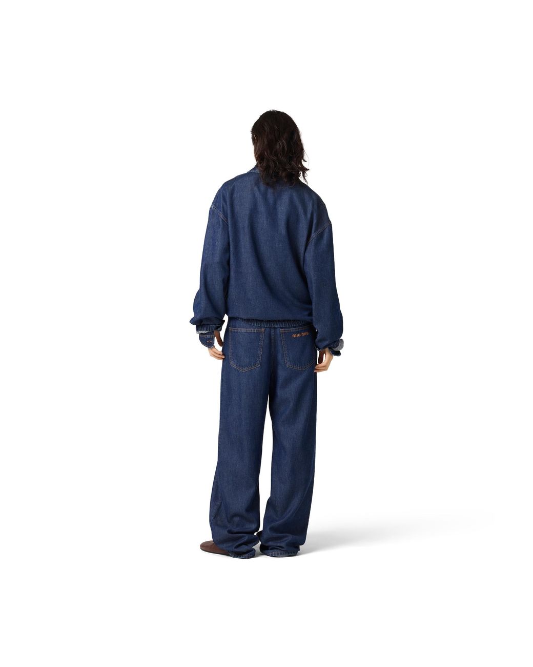 Miu Miu Blue Denim Blouson Jacket