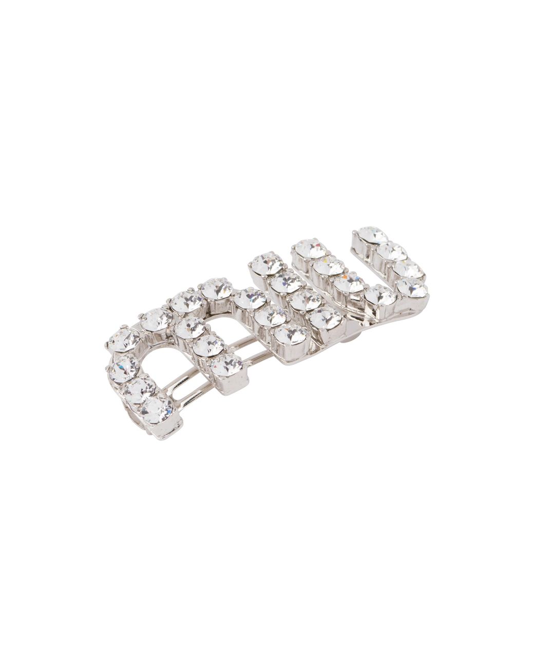 Miu Miu Multicolor Hair Clip With Crystals