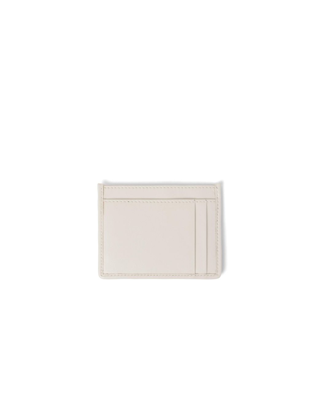 Miu Miu White Matelassé Nappa Leather Card Holder