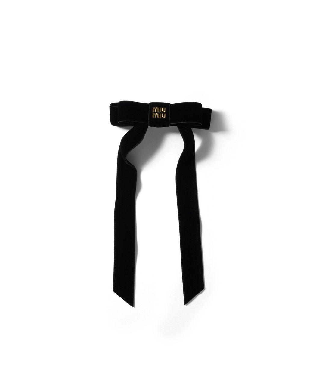 Miu Miu Black Velvet Hair Clip