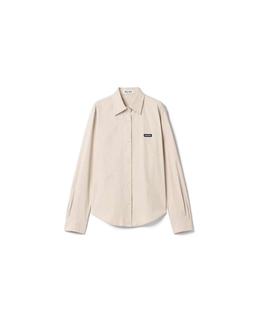 Miu Miu Natural Stretch Poplin Shirt