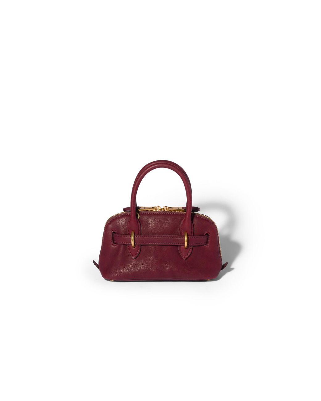 Miu Miu Red Aventure Mini Nappa Leather Bag