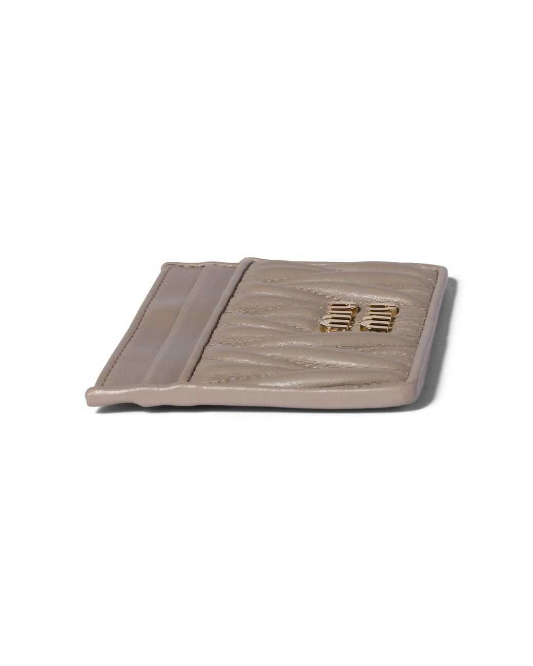 Miu Miu Multicolor Matelassé Nappa Leather Card Holder