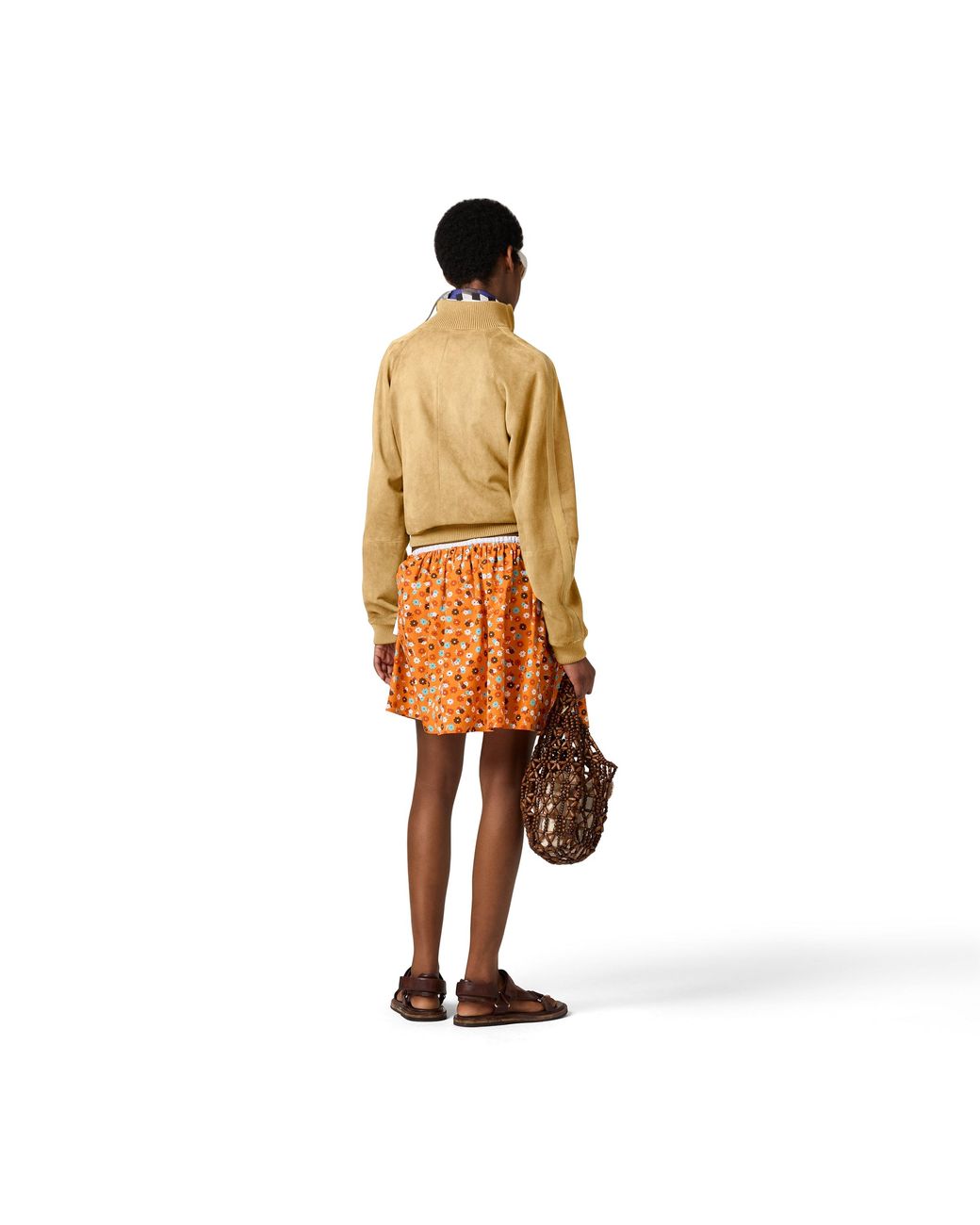 Miu Miu Natural Waxed Suede Jacket